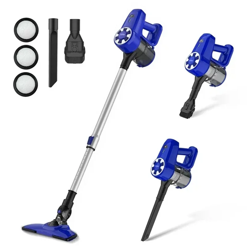 Yoma N3 Ultra-Light Cordless Vacuum 17KPA Up to 40 Mins Runtime 6-in-1 Stick Vacuum Cleaner for Carpet Hard Floor Pet Hair, Blue